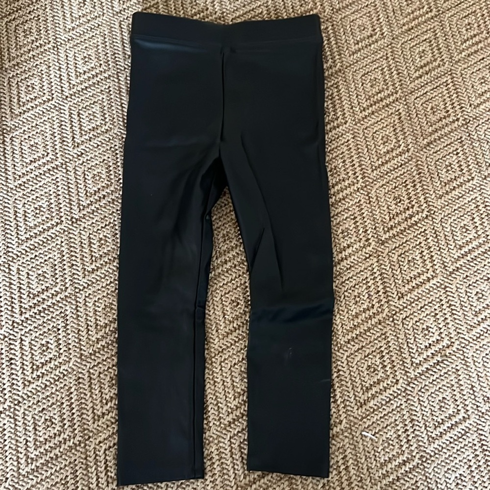 Crewcuts size 4 girls faux leather leggings